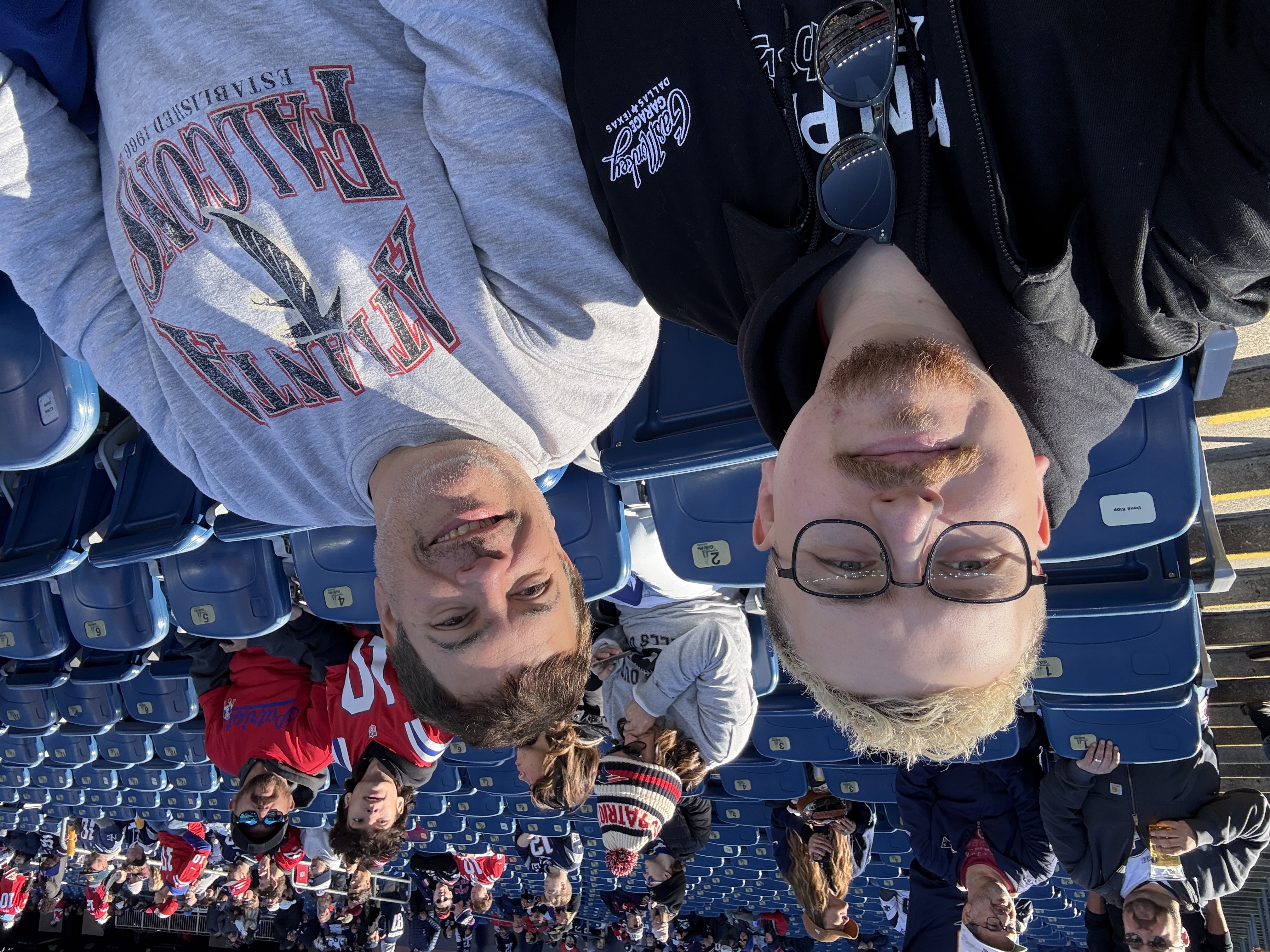 David at a Falcons game